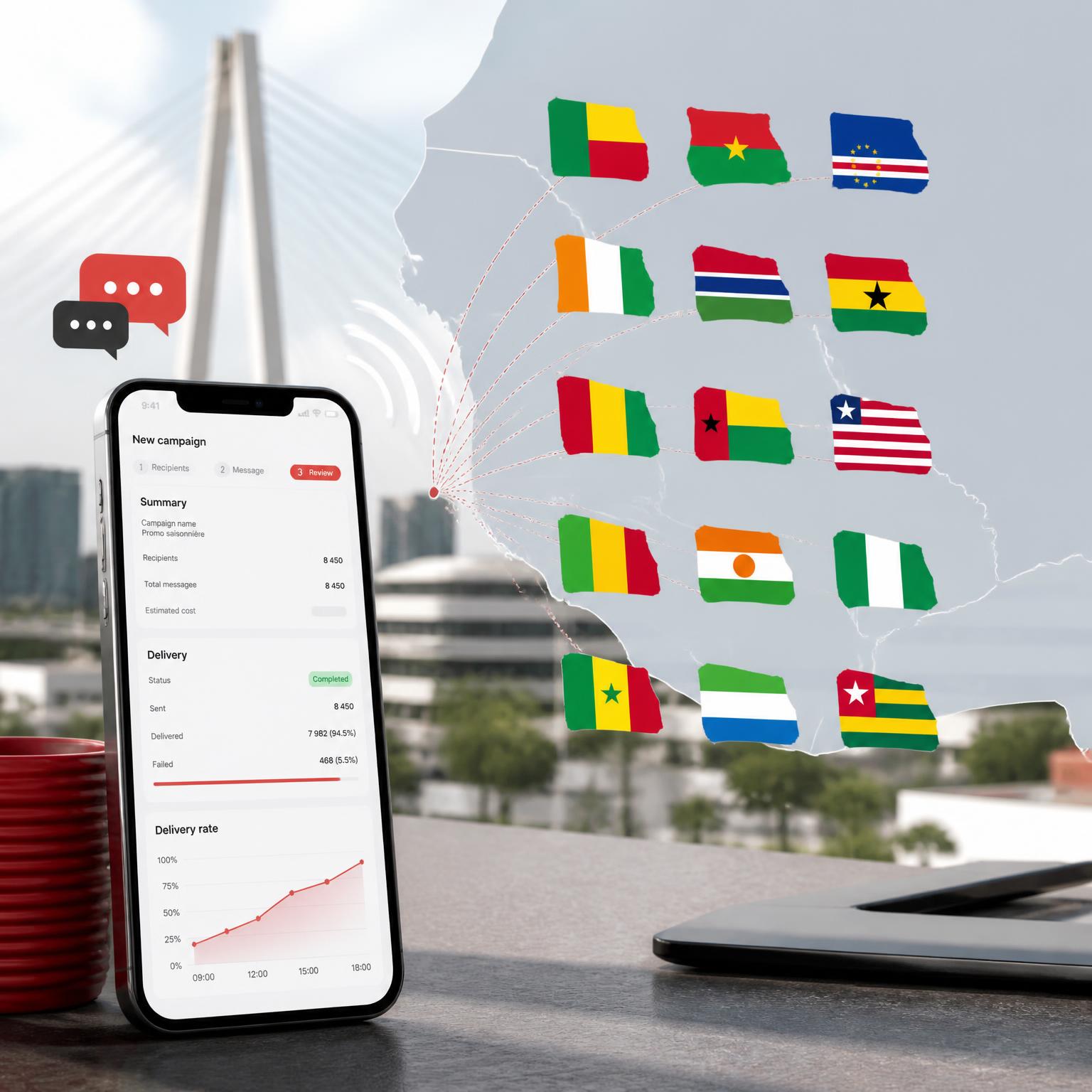 L'Afrique de l'Ouest connectée.